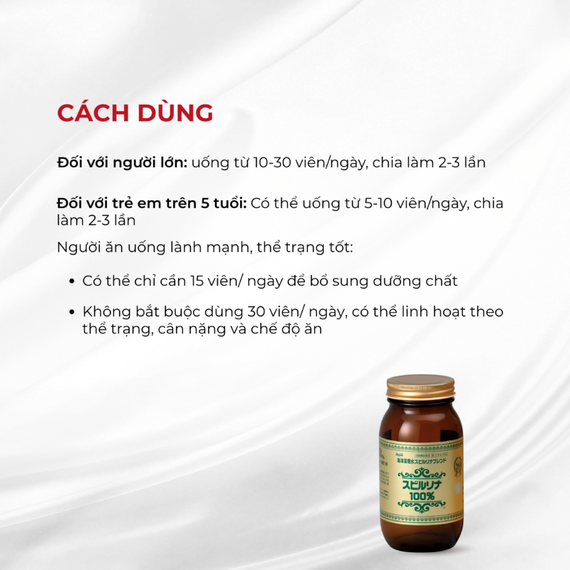Viên Uống Tảo Xoắn Spirulina Tem Đỏ 2200 Viên Nhật Bản