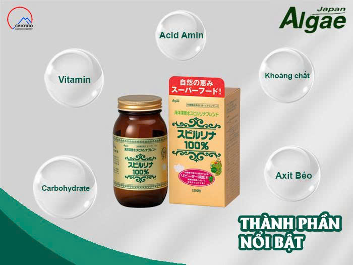 Review sản phẩm Tảo xoắn Spirulina tem đỏ 2200 viên của Japan Algae