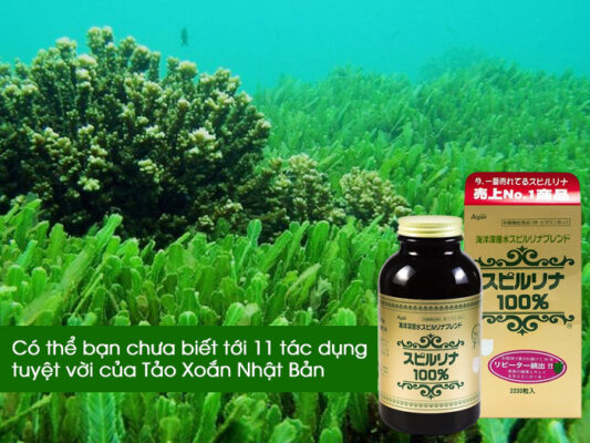 Có thể bạn chưa biết tới 11 tác dụng tuyệt vời của Tảo Xoắn Nhật Bản.