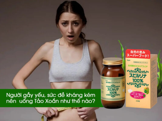 Người gầy yếu, sức đề kháng kém nên uống Tảo Xoắn như thế nào?