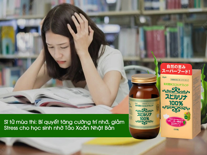 Sĩ tử mùa thi: Bí quyết tăng cường trí nhớ, giảm Stress cho học sinh nhờ Tảo Xoắn Nhật Bản
