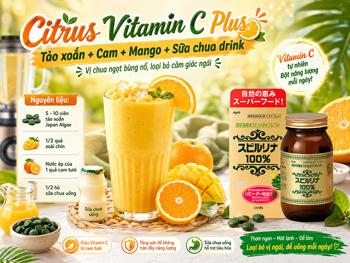 5 Công Thức Smoothie Tảo Xoắn Nhật Thơm Ngon, Không Tanh Cho Cả Nhà