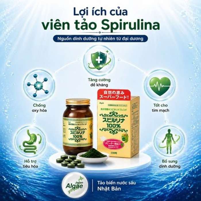 Tại sao uống Tảo Xoắn Nhật 2200 viên bị đi ngoài phân xanh? Có nguy hiểm không?